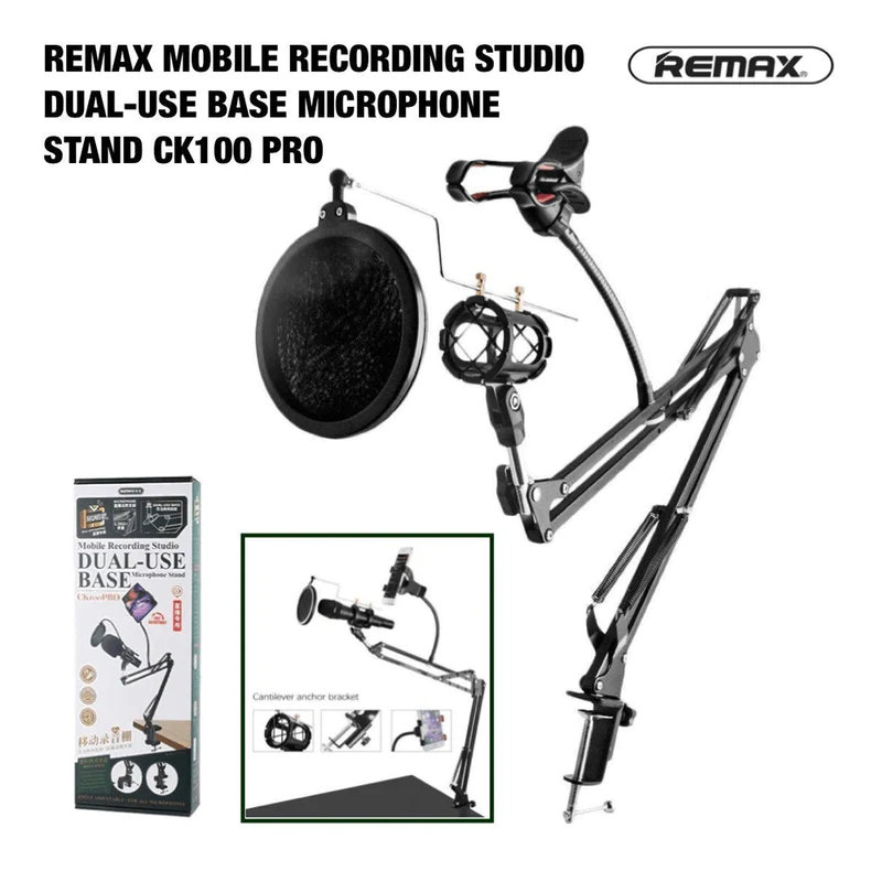 Remax Duel Use Base Microphone Stand CK100 Remax Duel Use Base Microphone Stand CK100